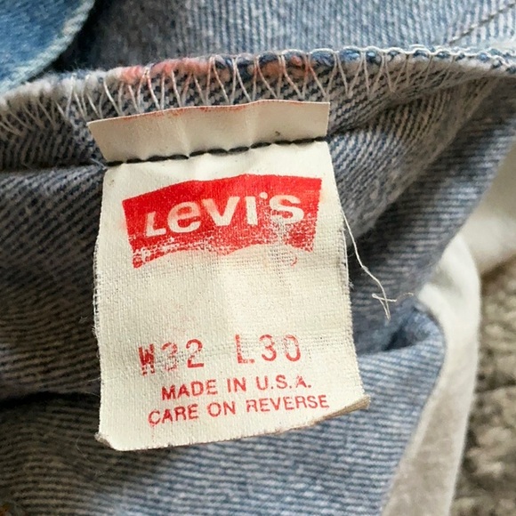 Vintage 1987 Levi’s 501 - Tag 32x30 USA - Picture 8 of 16